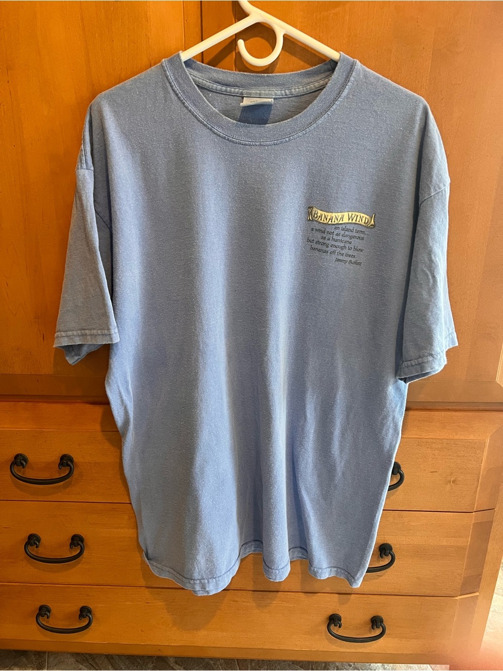Margaritaville Logo Light Blue Short Sleeve Crewneck T-Shirt Large